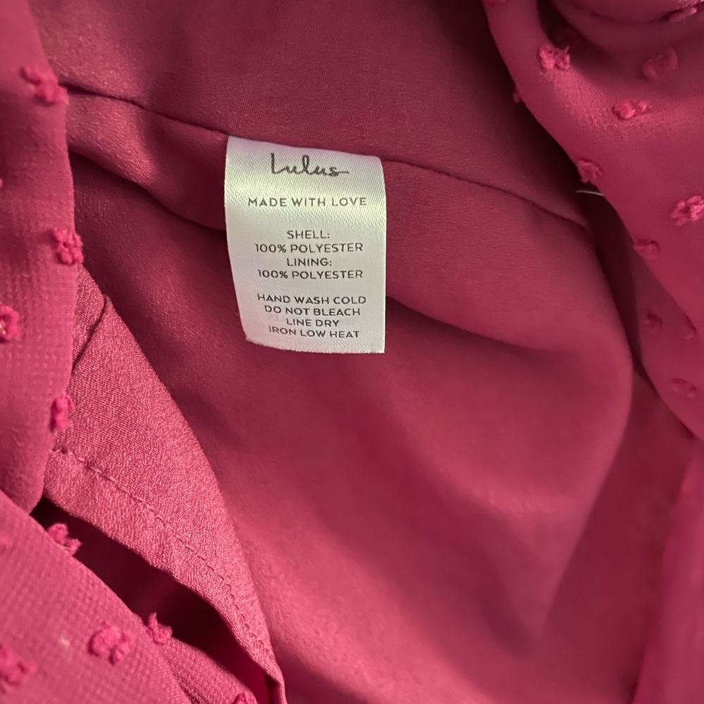 Lulu's Purple High-Low Ruffle Wrap Dress - Picture 8 of 8